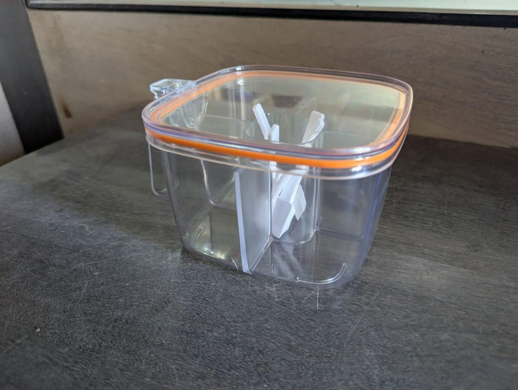 4 Section Transparent Spice Box