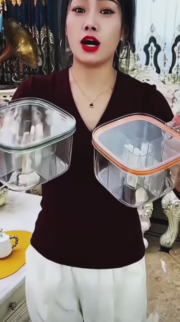 4 Section Transparent Spice Box