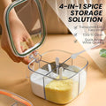 4 Section Transparent Spice Box